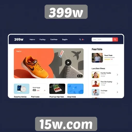 Análise da interface do usuário no site 399w